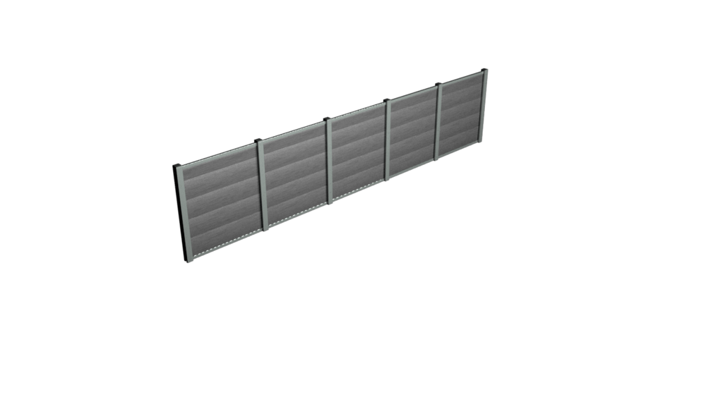 Pebble Grey Composite Fencing Kits Low Trade Prices